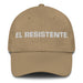 El Resistente The Resistent One Mexican Spanish Pride Gift Regalo Dad Hat Mexicada Khaki