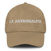 La Astronauta The Astronaut Mexican Spanish Pride Gift Regalo Dad Hat Mexicada Khaki