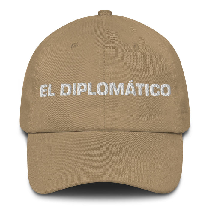 El Diplomático The Diplomat Mexican Spanish Pride Gift Regalo Dad Hat Mexicada Khaki