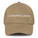 La Desarrolladora The Developer Mexican Spanish Pride Gift Regalo Dad Hat Mexicada Khaki