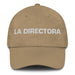 La Directora The Director Mexican Spanish Pride Gift Regalo Dad Hat Mexicada Khaki