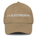 La Electricista The Electrician Mexican Spanish Pride Gift Regalo Dad Hat Mexicada Khaki