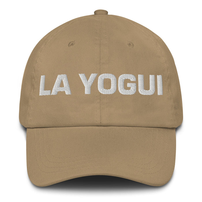 La Yogui The Yogi Mexican Spanish Pride Gift Regalo Dad Hat Mexicada Khaki