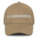 La Agnóstica The Agnostic Mexican Spanish Pride Gift Regalo Dad Hat Mexicada Khaki