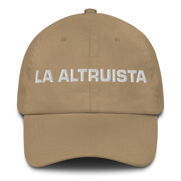 La Altruista The Altruist Mexican Spanish Pride Gift Regalo Dad Hat Mexicada Khaki