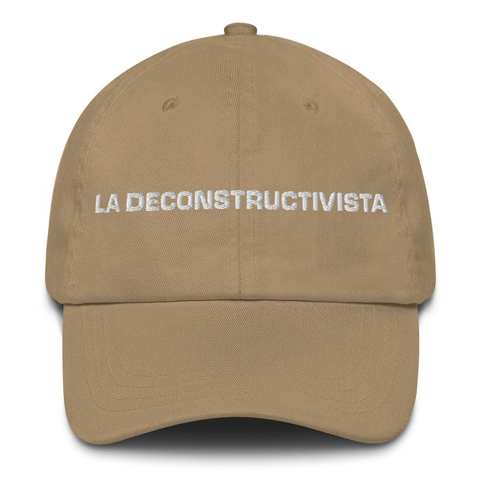 La Deconstructivista The Deconstructivist Mexican Spanish Pride Gift Regalo Dad Hat Mexicada Khaki