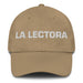 La Lectora The Bookworm Mexican Spanish Pride Gift Regalo Dad Hat Mexicada Khaki