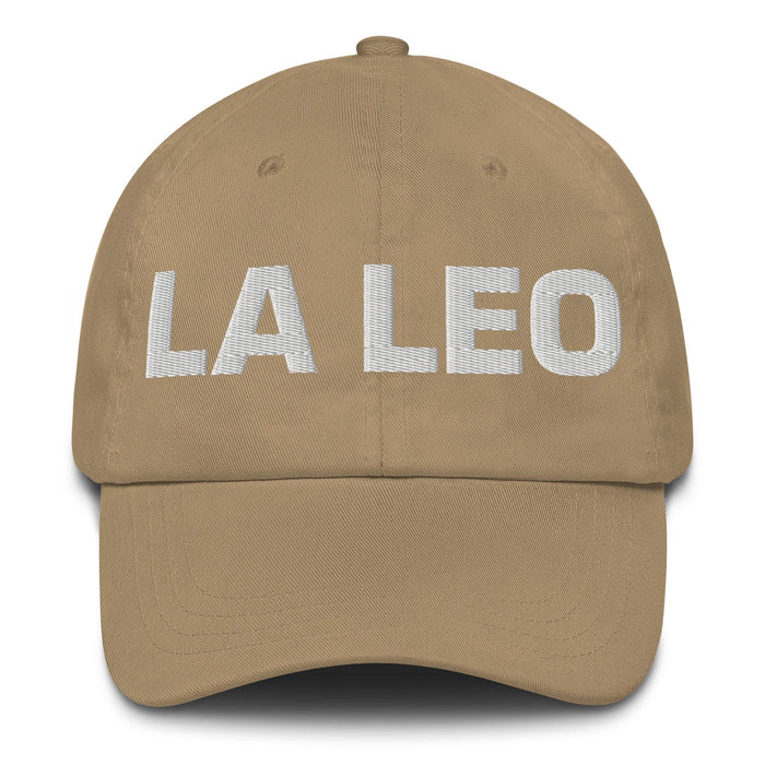 La Leo The Leo Mexican Spanish Pride Gift Regalo Dad Hat Mexicada Khaki