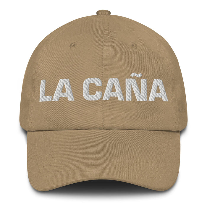 La Caña The Beer Lover Mexican Spanish Pride Gift Regalo Dad Hat Mexicada Khaki