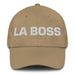 La Boss The Boss Mexican Spanish Pride Gift Regalo Dad Hat Mexicada Khaki