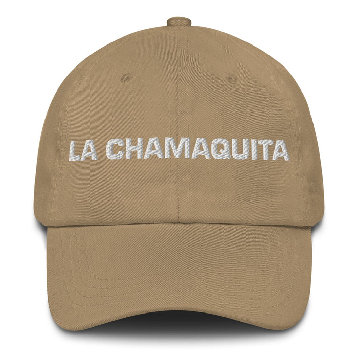 La Chamaquita The Little Kid Mexican Spanish Pride Gift Regalo Dad Hat Mexicada Khaki