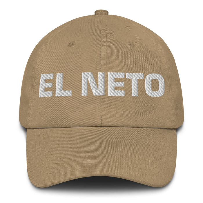 El Neto The Real One Mexican Spanish Pride Gift Regalo Dad Hat Mexicada Khaki