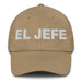 El Jefe The Chief / Boss Mexican Spanish Pride Gift Regalo Dad Hat Mexicada Khaki