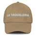 La Taquillera The Ticket Seller Mexican Spanish Pride Gift Regalo Dad Hat Mexicada Khaki