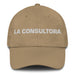 La Consultora The Consultant Mexican Spanish Pride Gift Regalo Dad Hat Mexicada Khaki