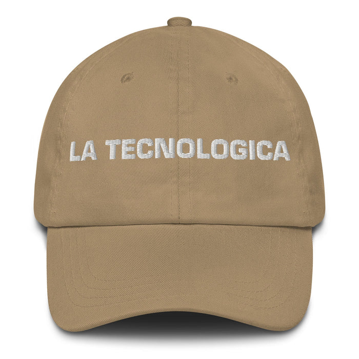 La Tecnologica The Techie Mexican Spanish Pride Gift Regalo Dad Hat Mexicada Khaki