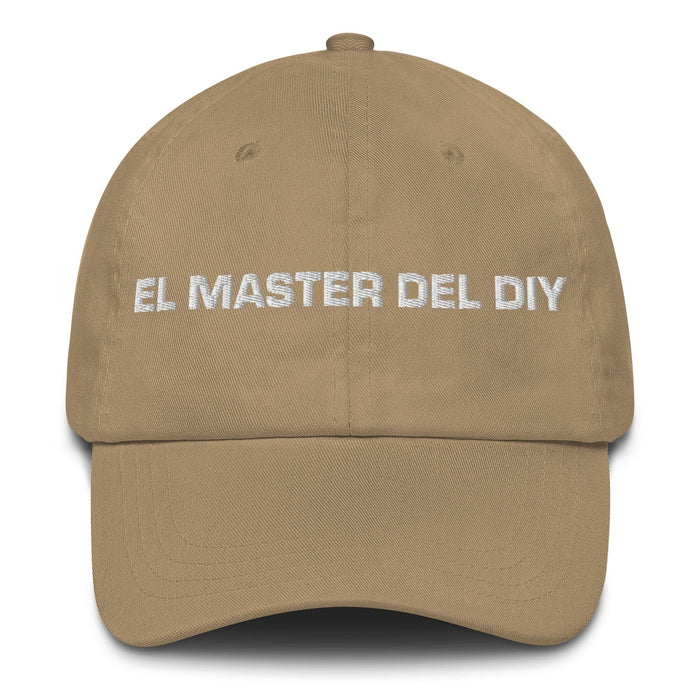 El Master Del Diy The Diy Master Mexican Spanish Pride Gift Regalo Dad Hat Mexicada Khaki