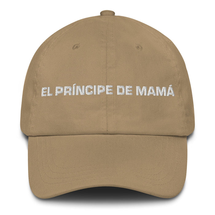 El Príncipe De Mamá Daddy'S Little Princess / Mama'S Little Prince Mexican Spanish Pride Gift Regalo Dad Hat Mexicada Khaki