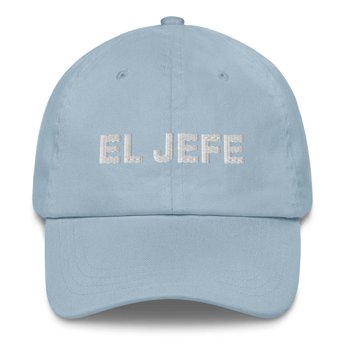 El Jefe The Boss Mexican Spanish Pride Gift Regalo Dad Hat Mexicada Light Blue