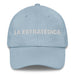 La Estratégica The Strategic One Mexican Spanish Pride Gift Regalo Dad Hat Mexicada Light Blue