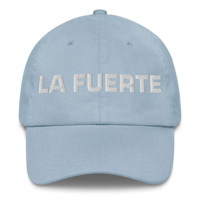 La Fuerte The Strong One Mexican Spanish Pride Gift Regalo Dad Hat Mexicada Light Blue