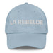 La Rebelde The Rebel Mexican Spanish Pride Gift Regalo Dad Hat Mexicada Light Blue