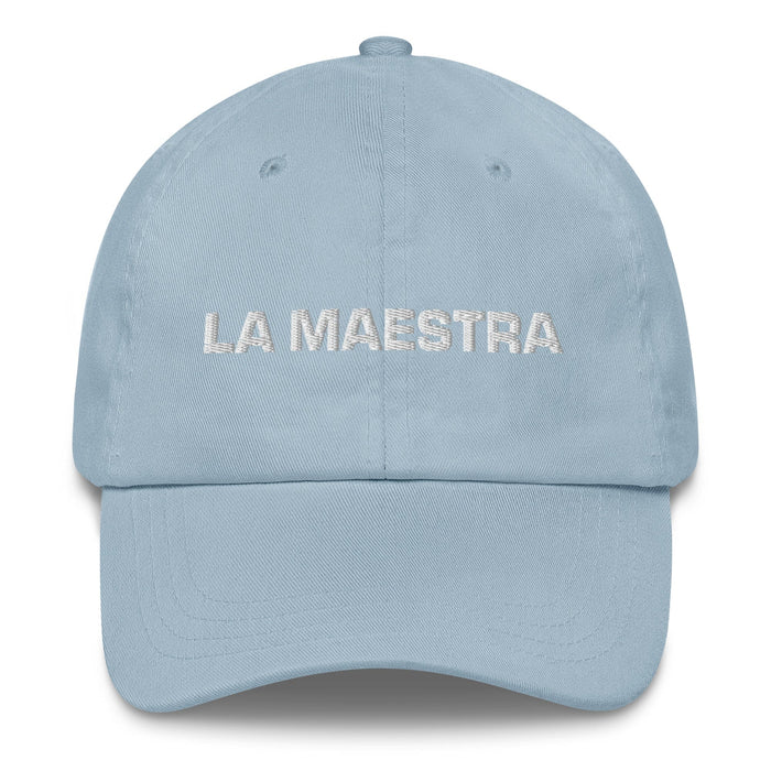 La Maestra The Teacher Mexican Spanish Pride Gift Regalo Dad Hat Mexicada Light Blue