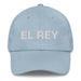 El Rey The King Mexican Spanish Pride Gift Regalo Dad Hat Mexicada Light Blue