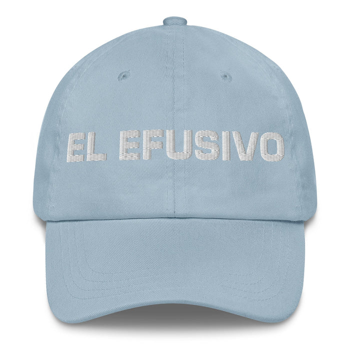 El Efusivo The Effusive One Mexican Spanish Pride Gift Regalo Dad Hat Mexicada Light Blue