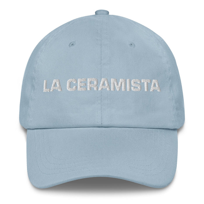 La Ceramista The Ceramic Artist Mexican Spanish Pride Gift Regalo Dad Hat Mexicada Light Blue