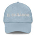 El Curador The Curator Mexican Spanish Pride Gift Regalo Dad Hat Mexicada Light Blue