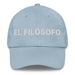 El Filósofo The Philosopher Mexican Spanish Pride Gift Regalo Dad Hat Mexicada Light Blue