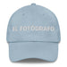 El Fotógrafo The Photographer Mexican Spanish Pride Gift Regalo Dad Hat Mexicada Light Blue