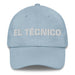 El Técnico The Technician Mexican Spanish Pride Gift Regalo Dad Hat Mexicada Light Blue