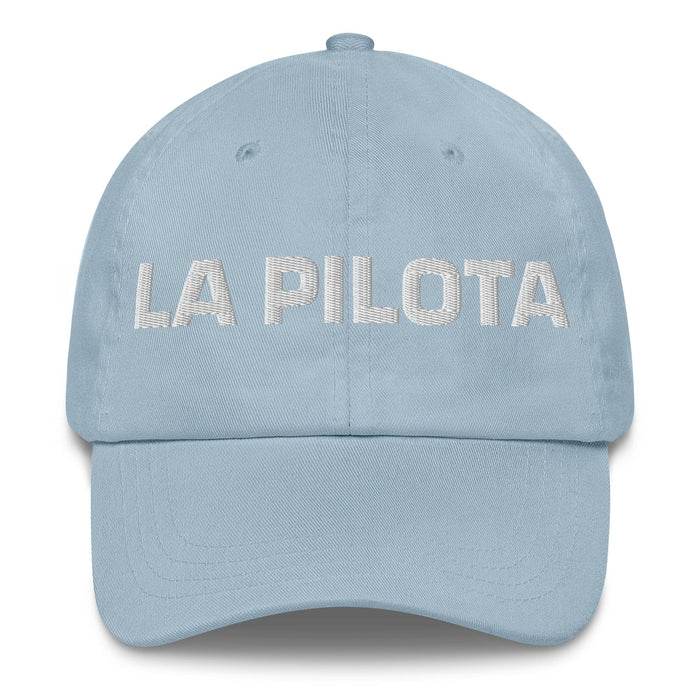 La Pilota The Pilot Mexican Spanish Pride Gift Regalo Dad Hat Mexicada Light Blue