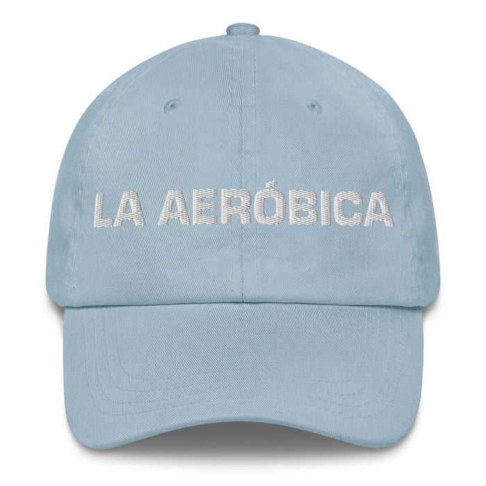 La Aeróbica The Aerobics Enthusiast Mexican Spanish Pride Gift Regalo Dad Hat Mexicada Light Blue