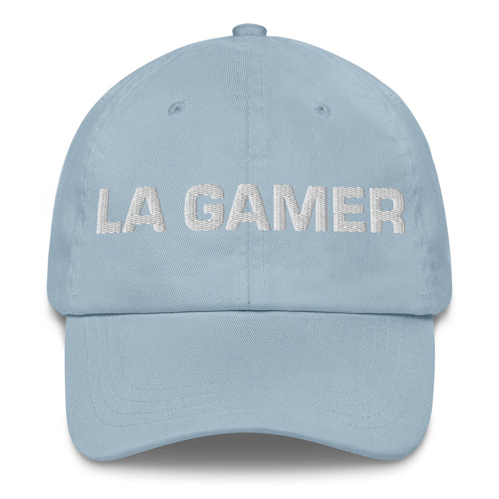 La Gamer The Gamer Mexican Spanish Pride Gift Regalo Dad Hat Mexicada Light Blue