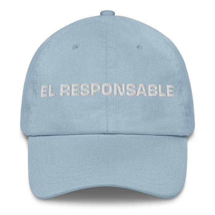 El Responsable The Conscientious Mexican Spanish Pride Gift Regalo Dad Hat Mexicada Light Blue