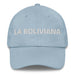 La Boliviana The Bolivian Mexican Spanish Pride Gift Regalo Dad Hat Mexicada Light Blue