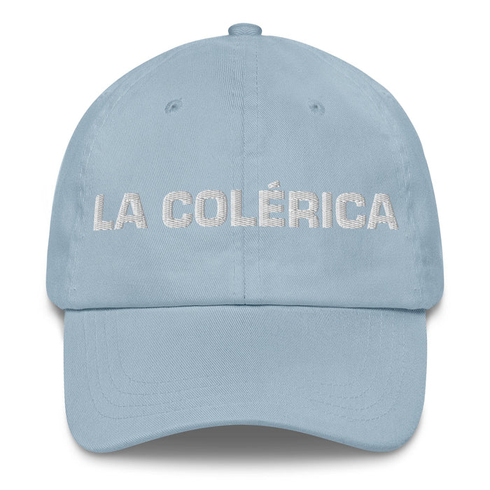 La Colérica The Choleric Mexican Spanish Pride Gift Regalo Dad Hat Mexicada Light Blue