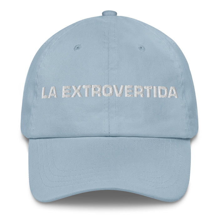 La Extrovertida The Extrovert Mexican Spanish Pride Gift Regalo Dad Hat Mexicada Light Blue