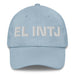 El Intj The Mastermind Mexican Spanish Pride Gift Regalo Dad Hat Mexicada Light Blue