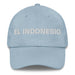 El Indonesio The Indonesian Mexican Spanish Pride Gift Regalo Dad Hat Mexicada Light Blue