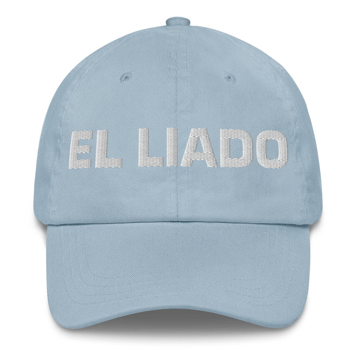 El Liado The Hooked Up One Mexican Spanish Pride Gift Regalo Dad Hat Mexicada Light Blue