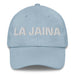 La Jaina The Girlfriend/Boyfriend Mexican Spanish Pride Gift Regalo Dad Hat Mexicada Light Blue