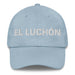 El Luchón The Fighter Mexican Spanish Pride Gift Regalo Dad Hat Mexicada Light Blue