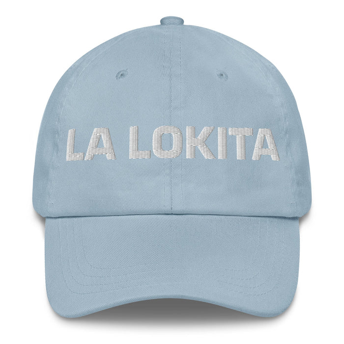 La Lokita The Crazy One Mexican Spanish Pride Gift Regalo Dad Hat Mexicada Light Blue