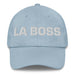 La Boss The Boss Mexican Spanish Pride Gift Regalo Dad Hat Mexicada Light Blue