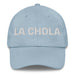 La Chola The Chola/Cholo Mexican Spanish Pride Gift Regalo Dad Hat Mexicada Light Blue