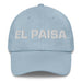 El Paisa The Countryman/Countrywoman Mexican Spanish Pride Gift Regalo Dad Hat Mexicada Light Blue